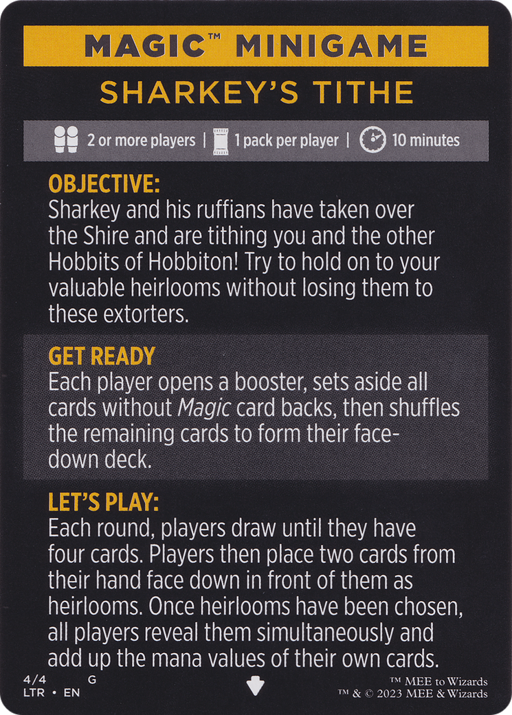 Magic Minigame: Sharkey's Tithe (TTLR)