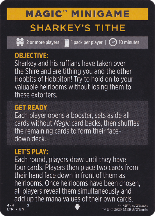 Magic Minigame: Sharkey's Tithe (TTLR)