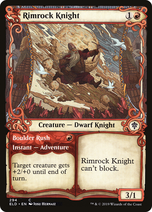 Rimrock Knight // Boulder Rush (294) (Showcase)