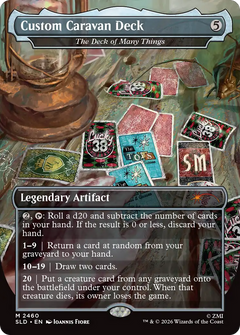 Custom Caravan Deck [The Deck of Many Things] (2460) (Borderless) (SLD) - Foil