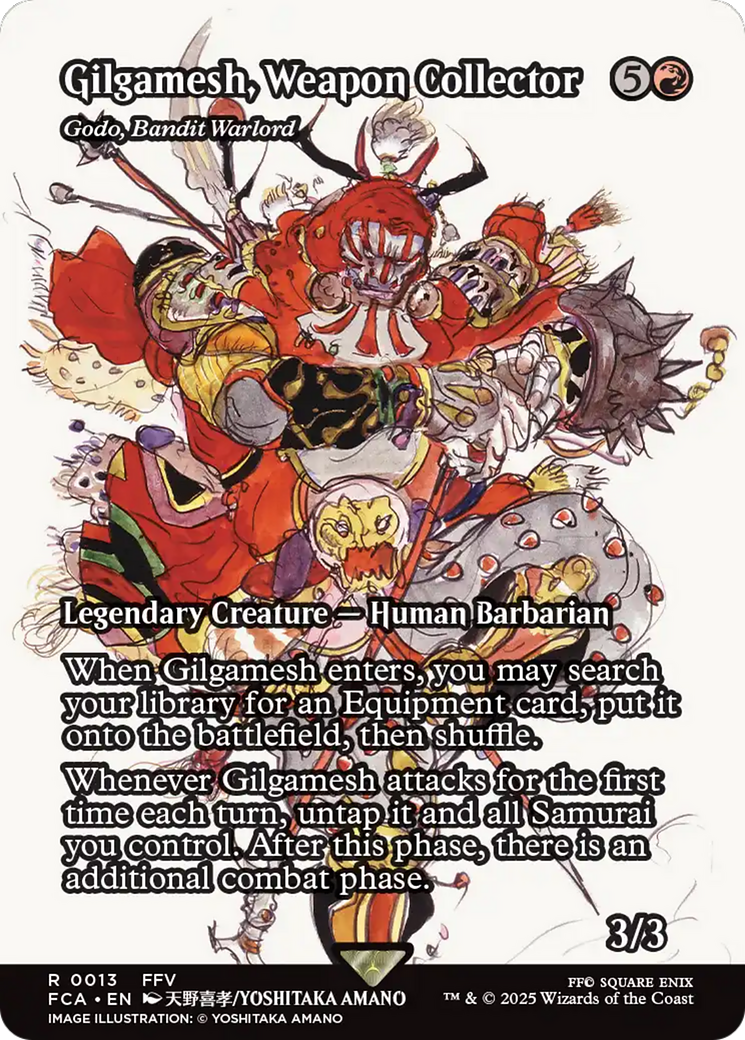 Gilgamesh, Weapon Collectort [Godo, Bandit Warlord] (0013) (Showcase)