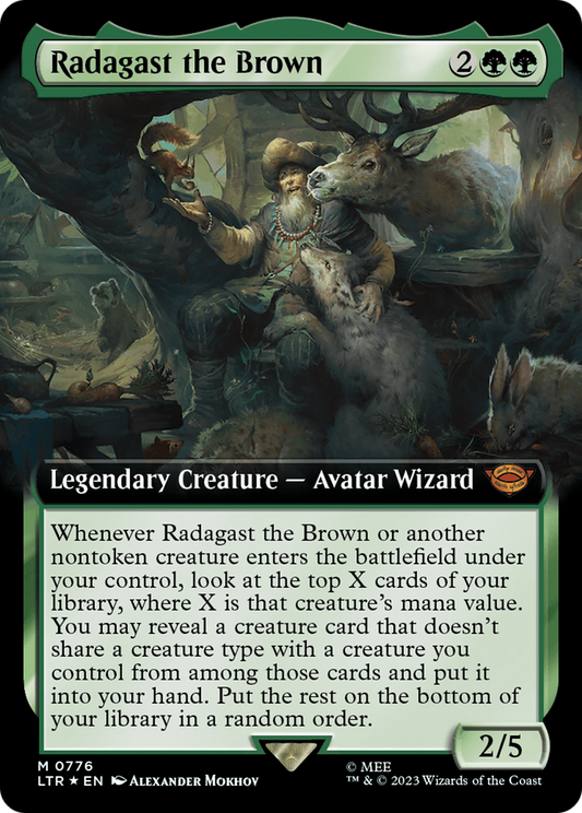 Radagast the Brown (0776) (Extended Art) - Surge Foil