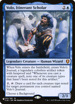 Volo, Itinerant Scholar (CLB-103) (PLST)