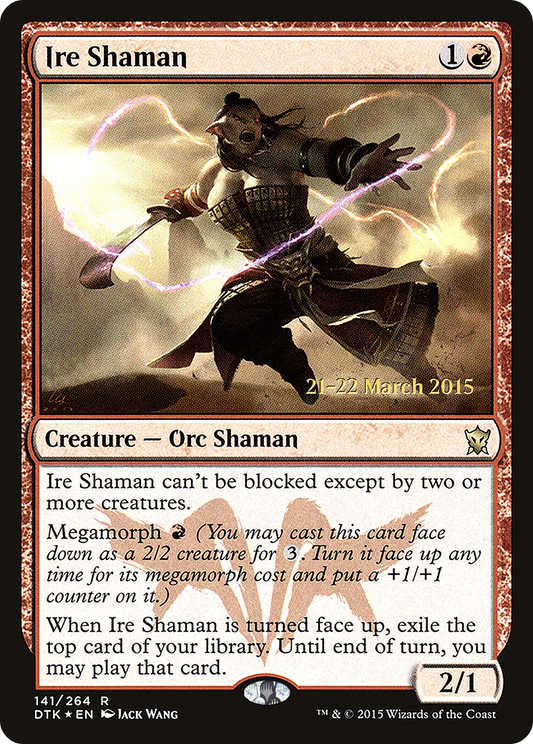 Ire Shaman (141) (Prerelease) - Foil