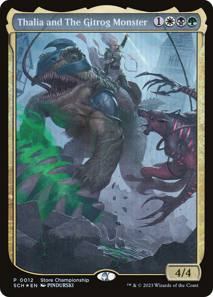 Thalia and The Gitrog Monster (0012) (Store Championship) (Textless) - Foil