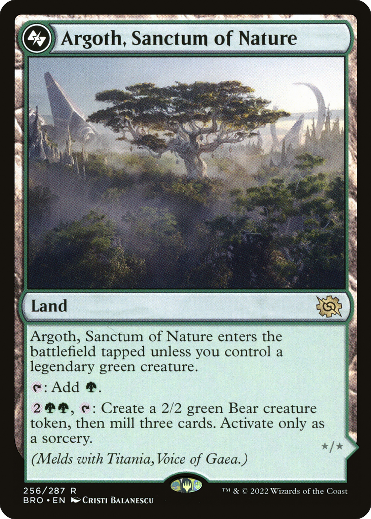 Argoth, Sanctum of Nature // Titania, Gaea Incarnate - Foil