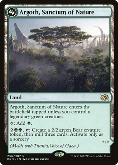 Argoth, Sanctum of Nature // Titania, Gaea Incarnate - Foil