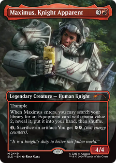 Maximus, Knight Apparent (2449) (Borderless) (SLD) - Foil