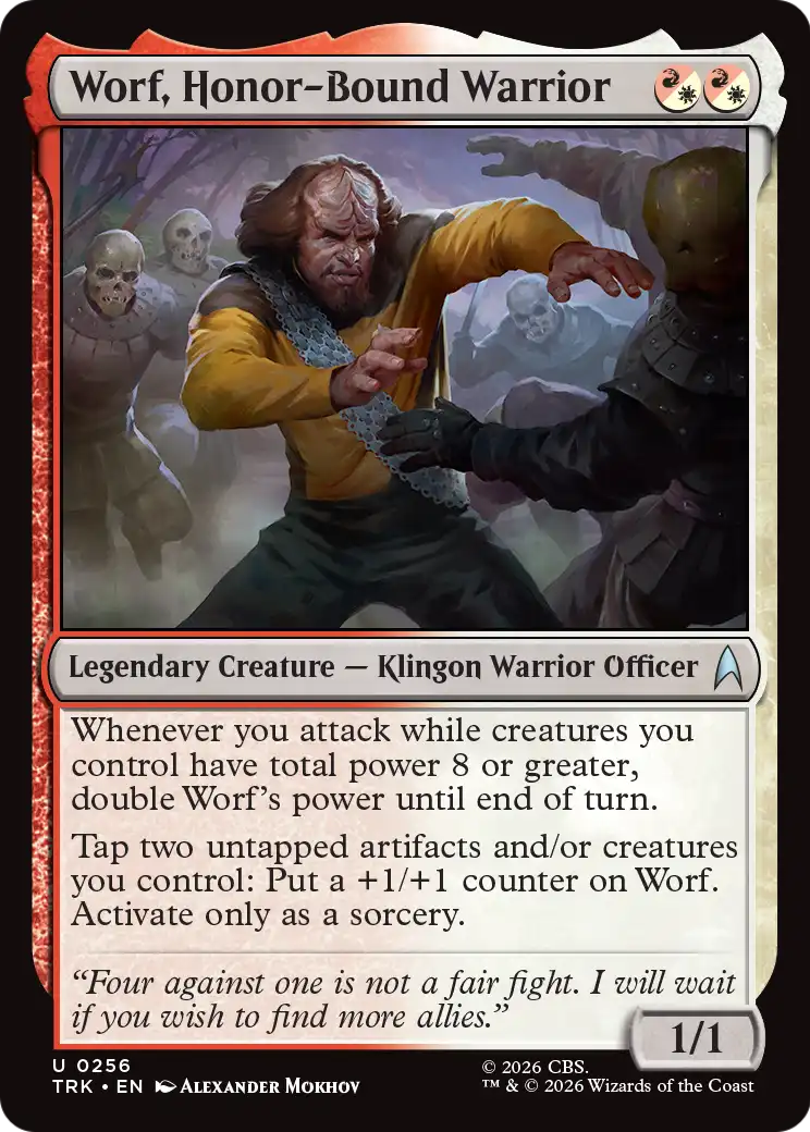 Worf, Honor-Bound Warrior (TRK) - Foil