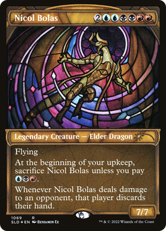 Nicol Bolas (1069) (Showcase) - Foil Etched