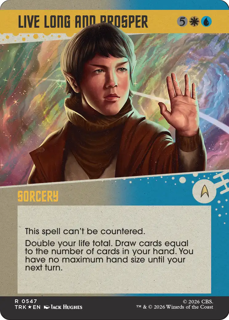 Live Long and Prosper (0547) (Showcase) (TRK) - Surge Foil