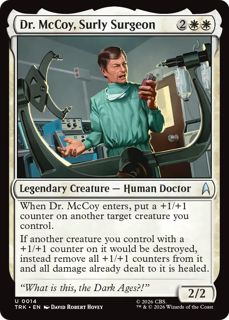 Dr. McCoy, Surly Surgeon (TRK)