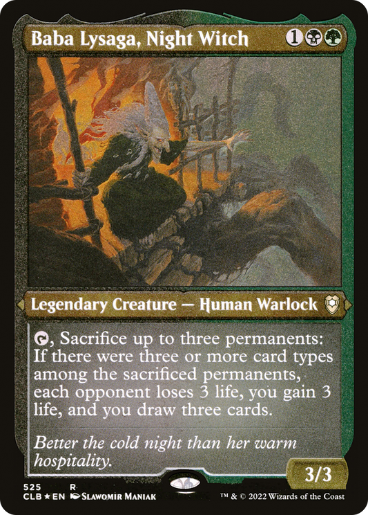 Baba Lysaga, Night Witch - Foil Etched