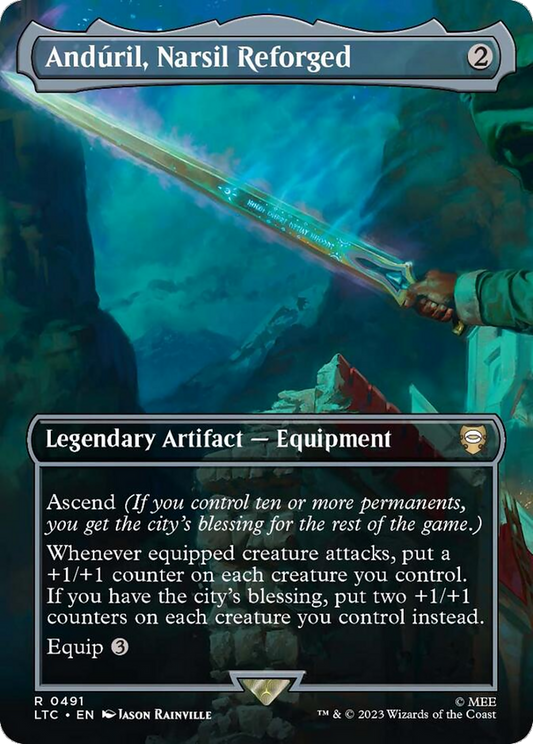 Anduril, Narsil Reforged (0491) (Borderless)