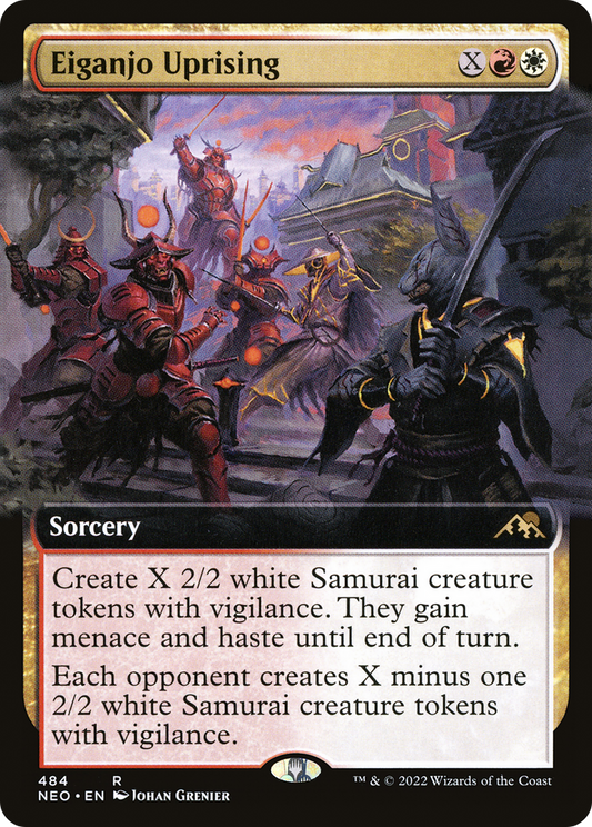 Eiganjo Uprising (484) (Extended Art) - Foil