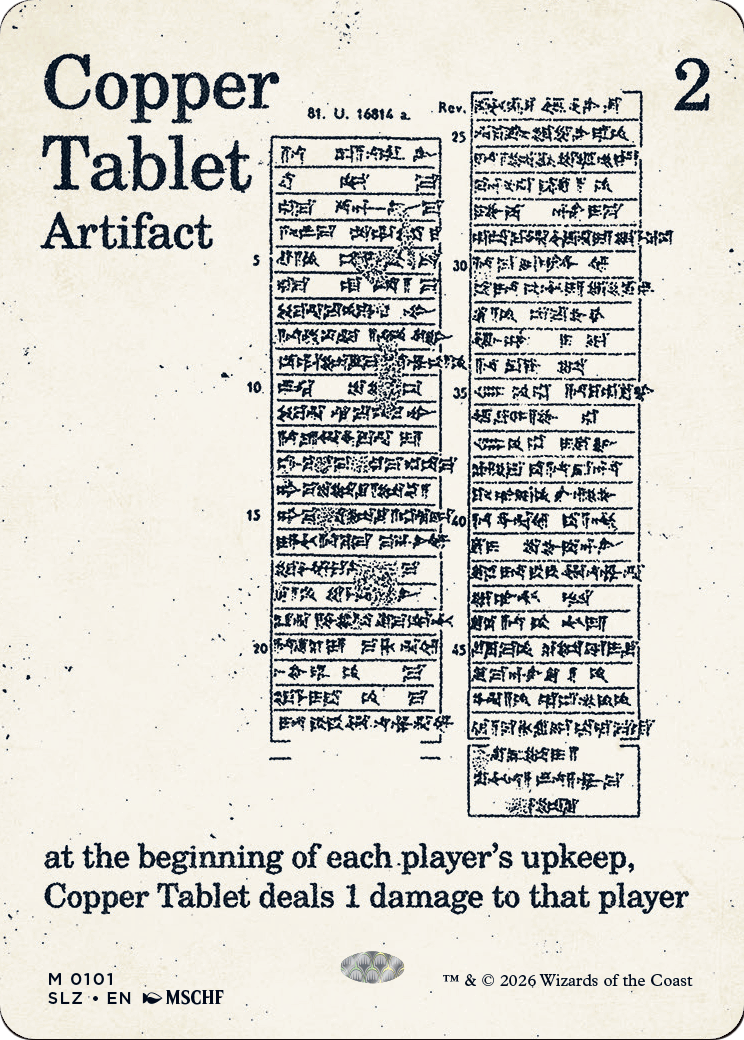 Copper Tablet (0101) (Showcase) (SLZ)