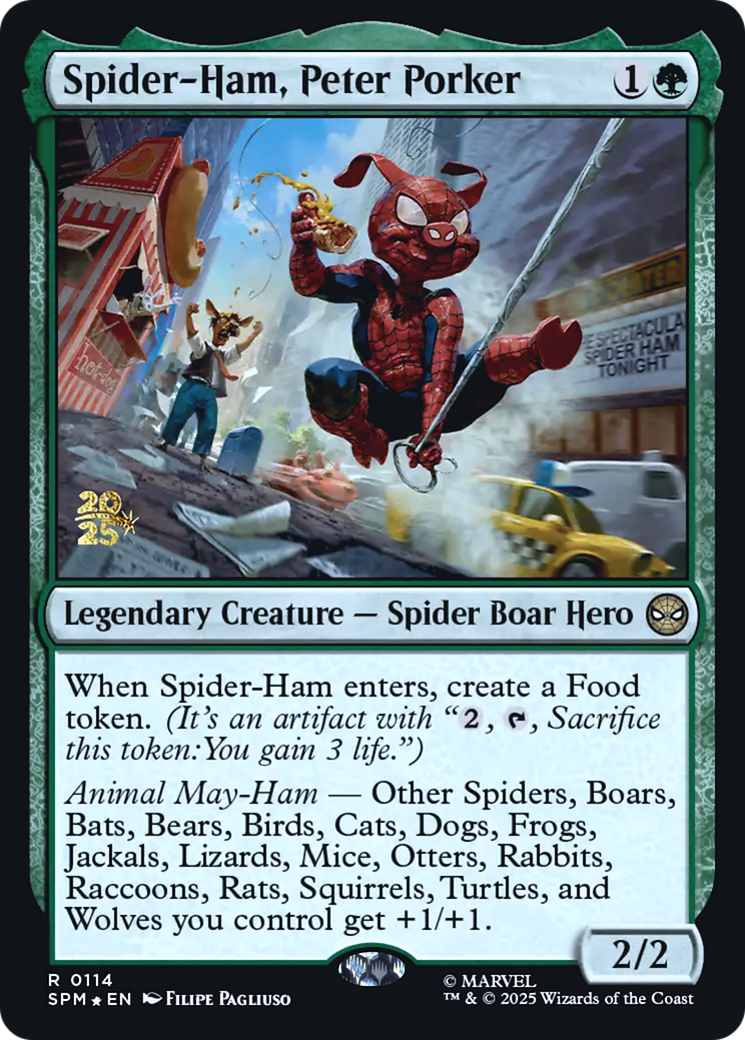 Spider-Ham, Peter Porker (0114) (Prerelease) - Foil pspm