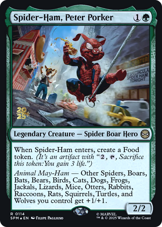 Spider-Ham, Peter Porker (0114) (Prerelease) - Foil pspm
