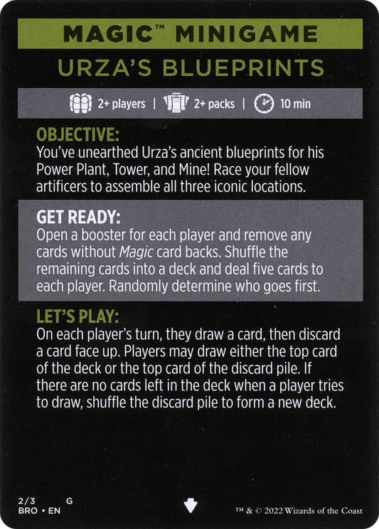 Magic Minigame: Urza's Blueprints (MBRO)