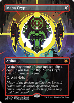 Mana Crypt (0017a) (Borderless) - Neon Ink