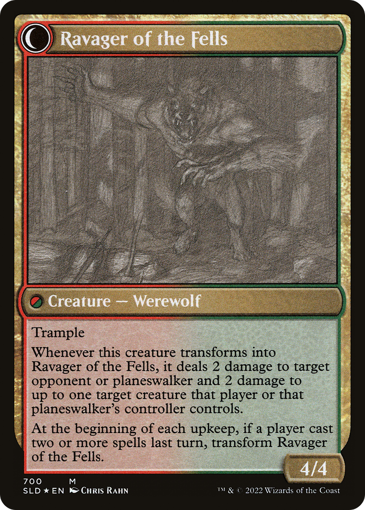 Huntmaster of the Fells // Ravager of the Fells (700) (Showcase) (SLD) - Foil