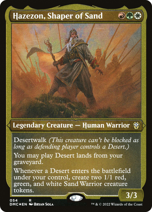 Hazezon, Shaper of Sand (054) - Foil Etched