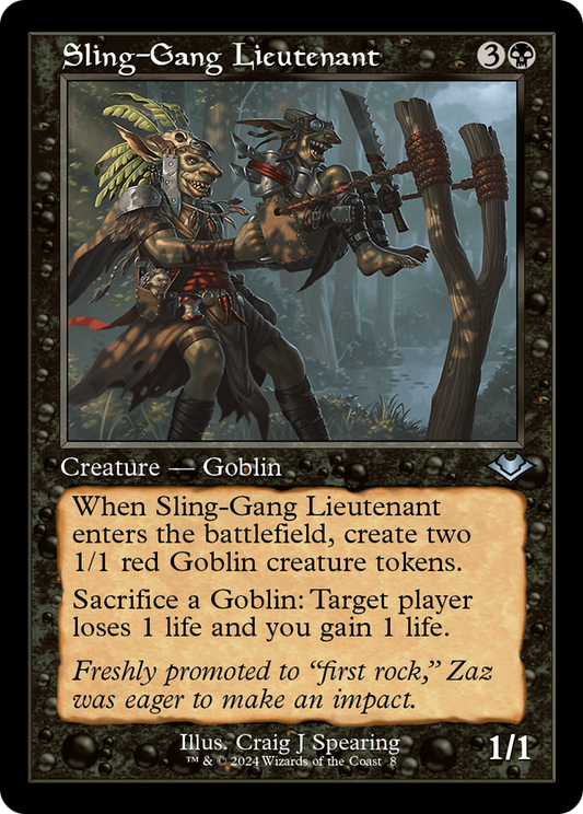 Sling-Gang Lieutenant (008) (Retro Frame)