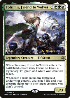 Tolsimir, Friend to Wolves (224) (Prerelease) - Foil