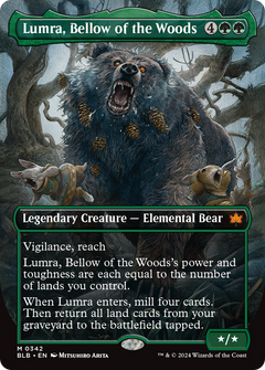 Lumra, Bellow of the Woods (0342) (Borderless) (Showcase) - Foil
