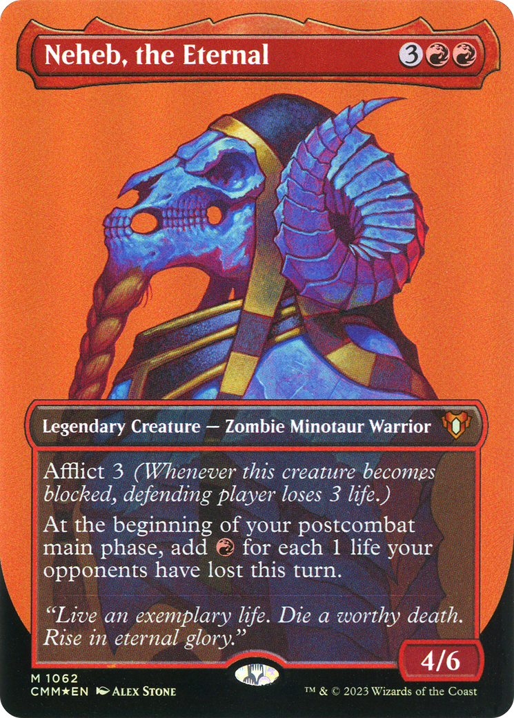 Neheb, the Eternal (1062) (Borderless) - Textured Foil