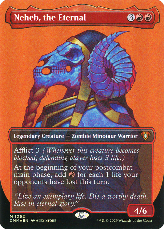 Neheb, the Eternal (1062) (Borderless) - Textured Foil