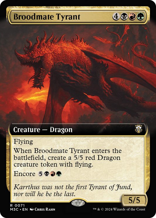 Broodmate Tyrant (0071) (Extended Art) - Ripple Foil