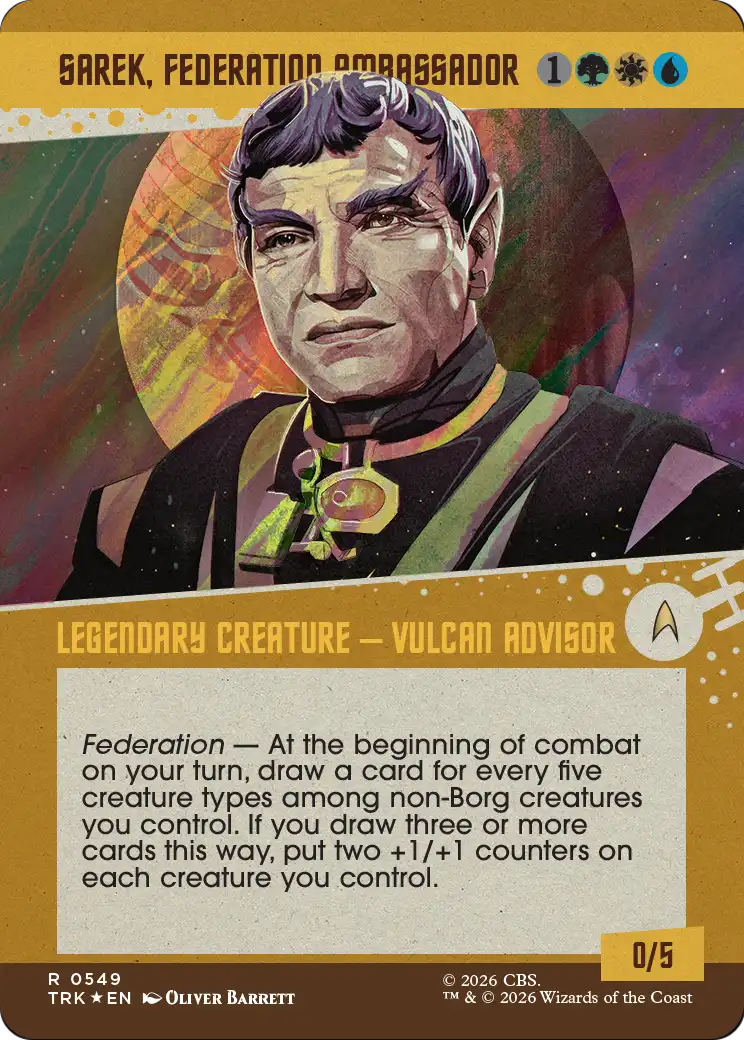 Sarek, Federation Ambassador (0549) (Showcase) (TRK) - Surge Foil
