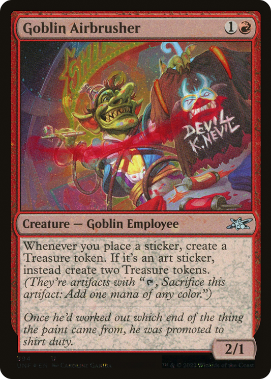 Goblin Airbrusher (394) - Galaxy Foil