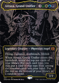 Atraxa, Grand Unifier (357) (Borderless) - Oil Slick Raised Foil