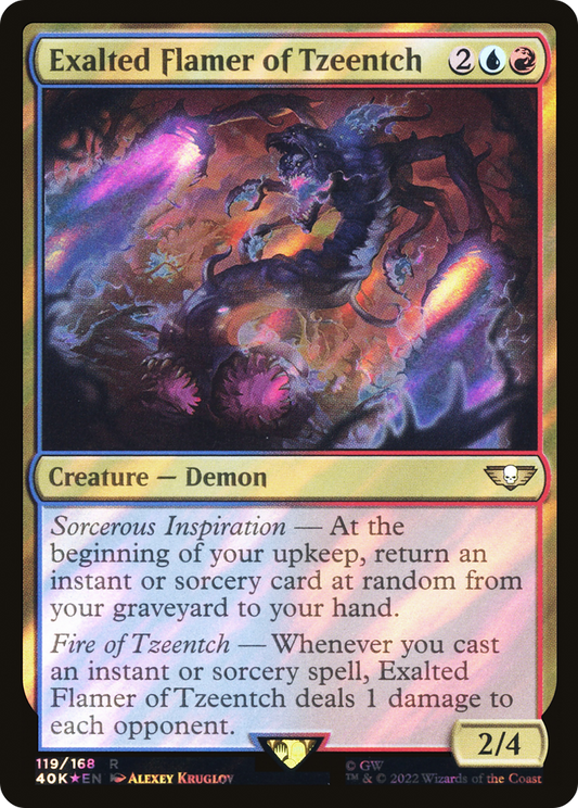 Exalted Flamer of Tzeentch - Surge Foil