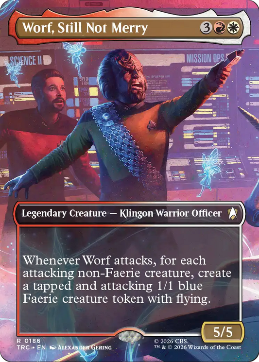 Worf, Still Not Merry (0186) (Borderless) (TRC) - Foil