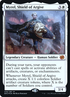 Myrel, Shield of Argive (018) (Prerelease) - Foil