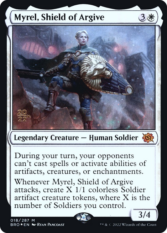 Myrel, Shield of Argive (018) (Prerelease) - Foil