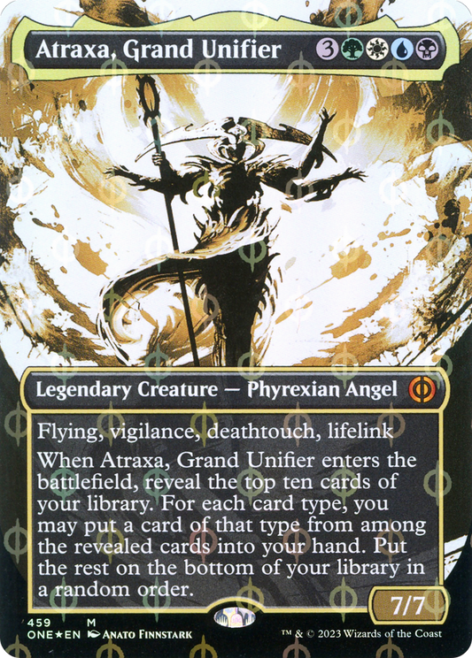 Atraxa, Grand Unifier (459) (Borderless) (Showcase) - Compleat Foil