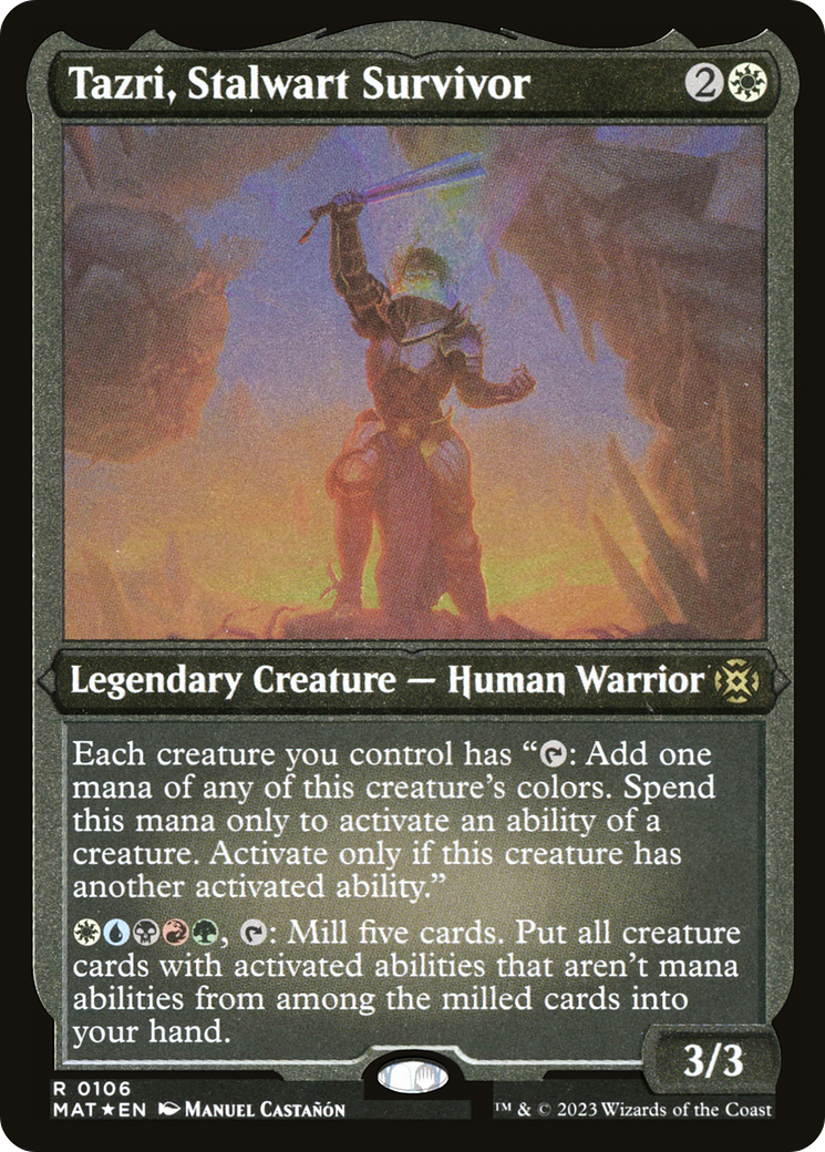 Tazri, Stalwart Survivor (0106) - Foil Etched