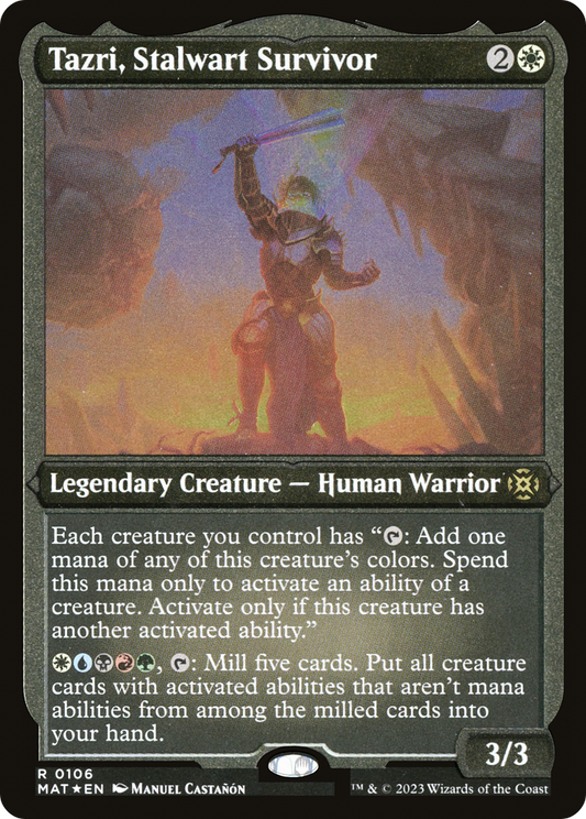 Tazri, Stalwart Survivor (0106) - Foil Etched