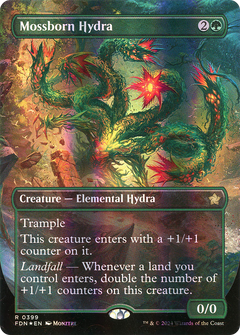 Mossborn Hydra (0399) (Borderless) - Mana Foil