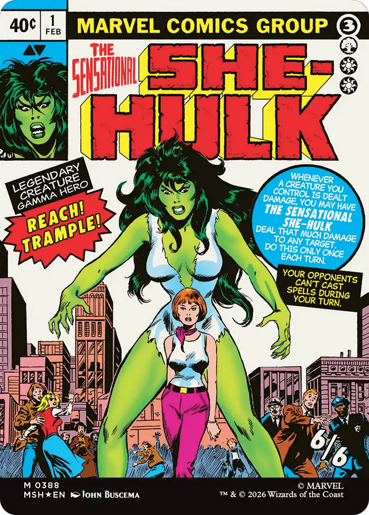 Jennifer Walters // The Sensational She-Hulk (0388) (Borderless) (MSH) - Foil