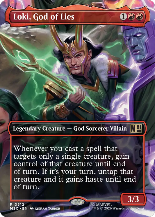 Loki, God of Lies (0512) (Borderless) (MSC) - Foil