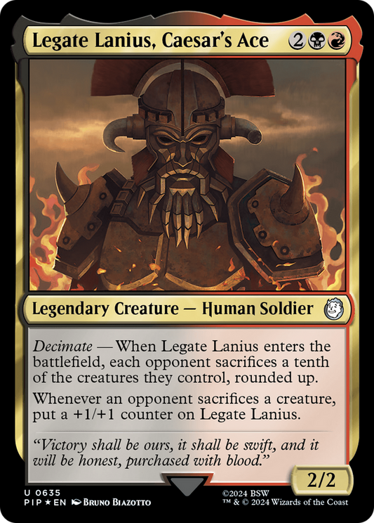 Legate Lanius, Caesar's Ace (0635) - Surge Foil
