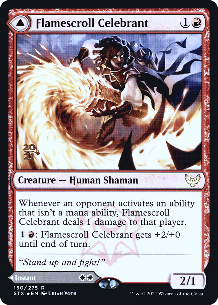 Flamescroll Celebrant // Revel in Silence (150) (Prerelease) (PSTX) - Foil