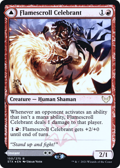 Flamescroll Celebrant // Revel in Silence (150) (Prerelease) (PSTX) - Foil