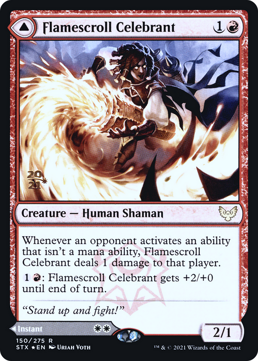 Flamescroll Celebrant // Revel in Silence (150) (Prerelease) (PSTX) - Foil