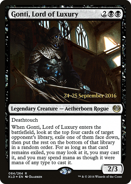 Gonti, Lord of Luxury (084) (Prerelease) - Foil